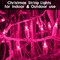 100 Count Mini Pink Lights String, 21ft Pink Christmas Tree Lights Plug in,Christmas Pink String Lights for Room, Valentine's Day Outdoor Porch Decor Birthday Celebrations and Weddings Decorations